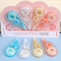 4/12pcs 13.1 Ft  Correction Tape Tear-Resistant Tape Bulk for School, Office, Note Taking, Journal(Tape Width 0.16in) 4