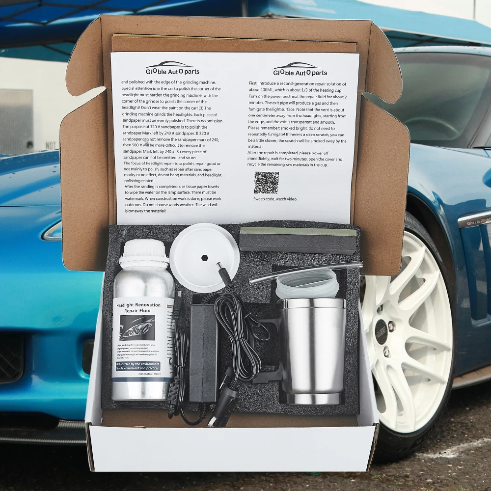 Car Headlight Restoration Repair Kit Headlights 800ml Liquid Liquid