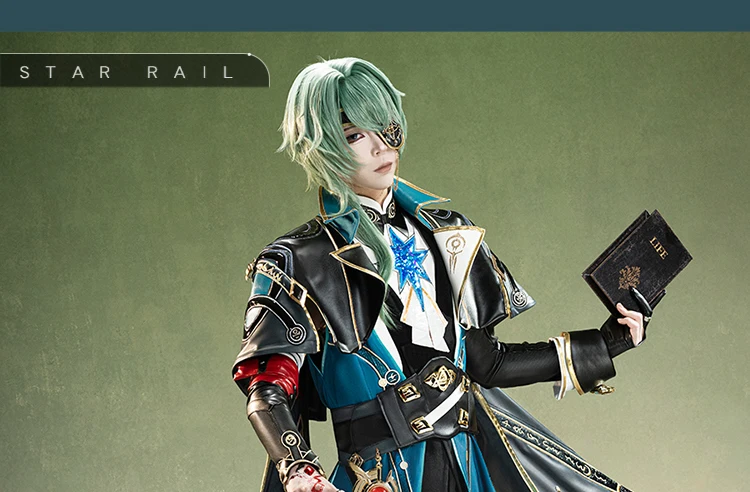 Honkai Star Rail Anaxa Cosplay Kostüm Perücke Uniform Outfit Anaxagoras Grove of Epiphany Amphoreus Halloween Frauen Männer Karneval 30