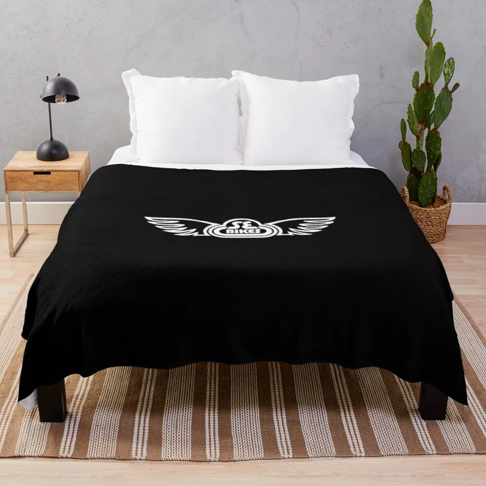 SE bikes white wing Throw Blanket Heavy Blanket