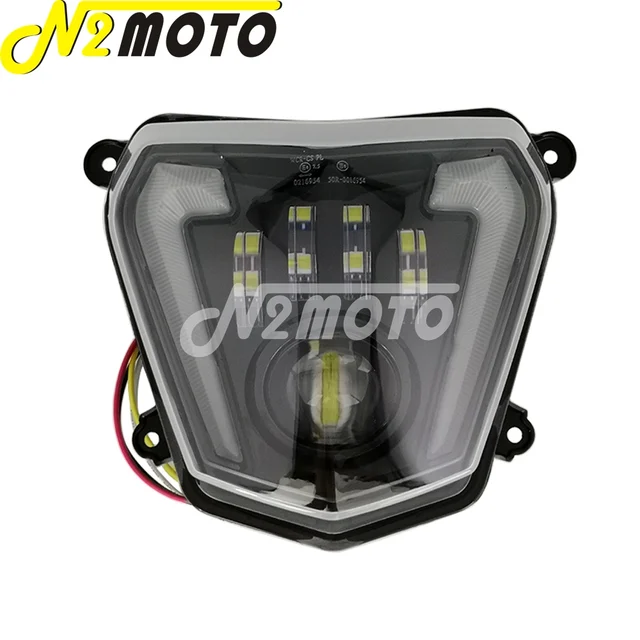 For KTM 690 Duke 2012-2019 690R LED Headlight Assembly DRL Day Running  Light Kit