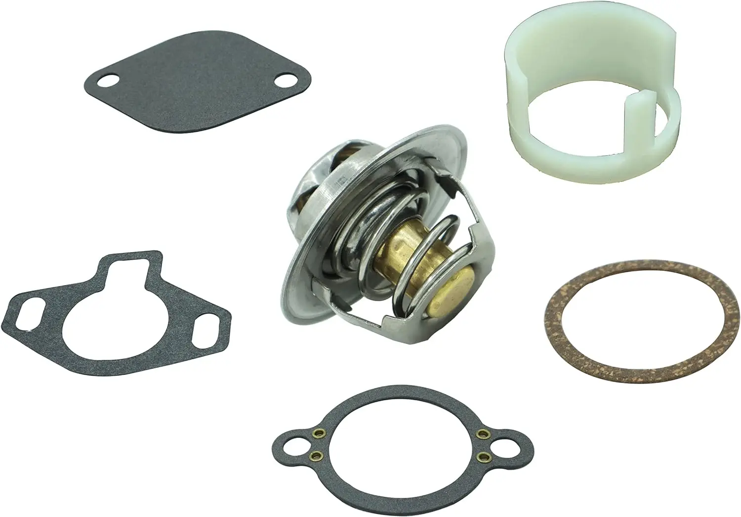 Thermostat Kit For Mercruiser 807252Q5 1987-UP Sierra 18-3647 gaskets Sleeve for 4.3L 5.0L 5.7L 7.4L 8.2L 160&deg;