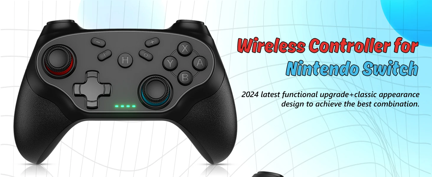 GAMROMBO Controller For Switch Oled/Lite/PC Wireless Game Joystick W/ 6-axis Gyro Turbo Vibration Gamepads Remote_voghion.com