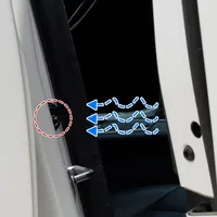 Car Door Anti-Collision Silicone Pads Sound Insulation Gasket Auto Soundproof Shockproof Sealing Rubber Pad Door Edge Sticker 2
