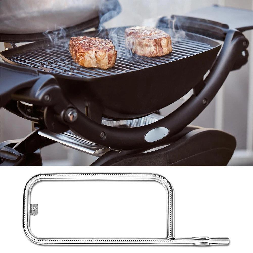 17Inch Heating Element Top Grill Burner Part 304 Stainless Steel Burner Tube Replacement for Weber Q100 Q120 Q1000 Q1200 BabyQ