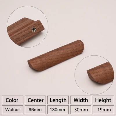 Natural Beech Wood Furniture Handles