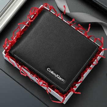 남성용 가죽 클러치 지갑, 럭셔리 지갑, 가죽 클러치 백, 대용량 소형 지갑, 멀티 카드 포지션 동전 지갑