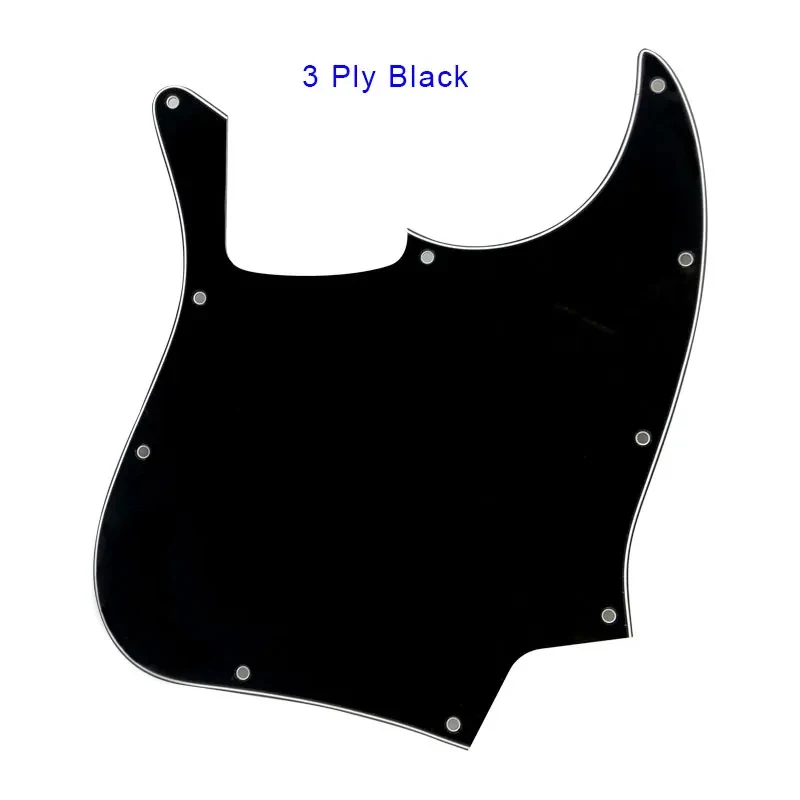 Pleroo Custom Quality Prats - For US 10 Holes 4 String Standard Jazz Bass Guitar Pickguard Blank Scratch Plate