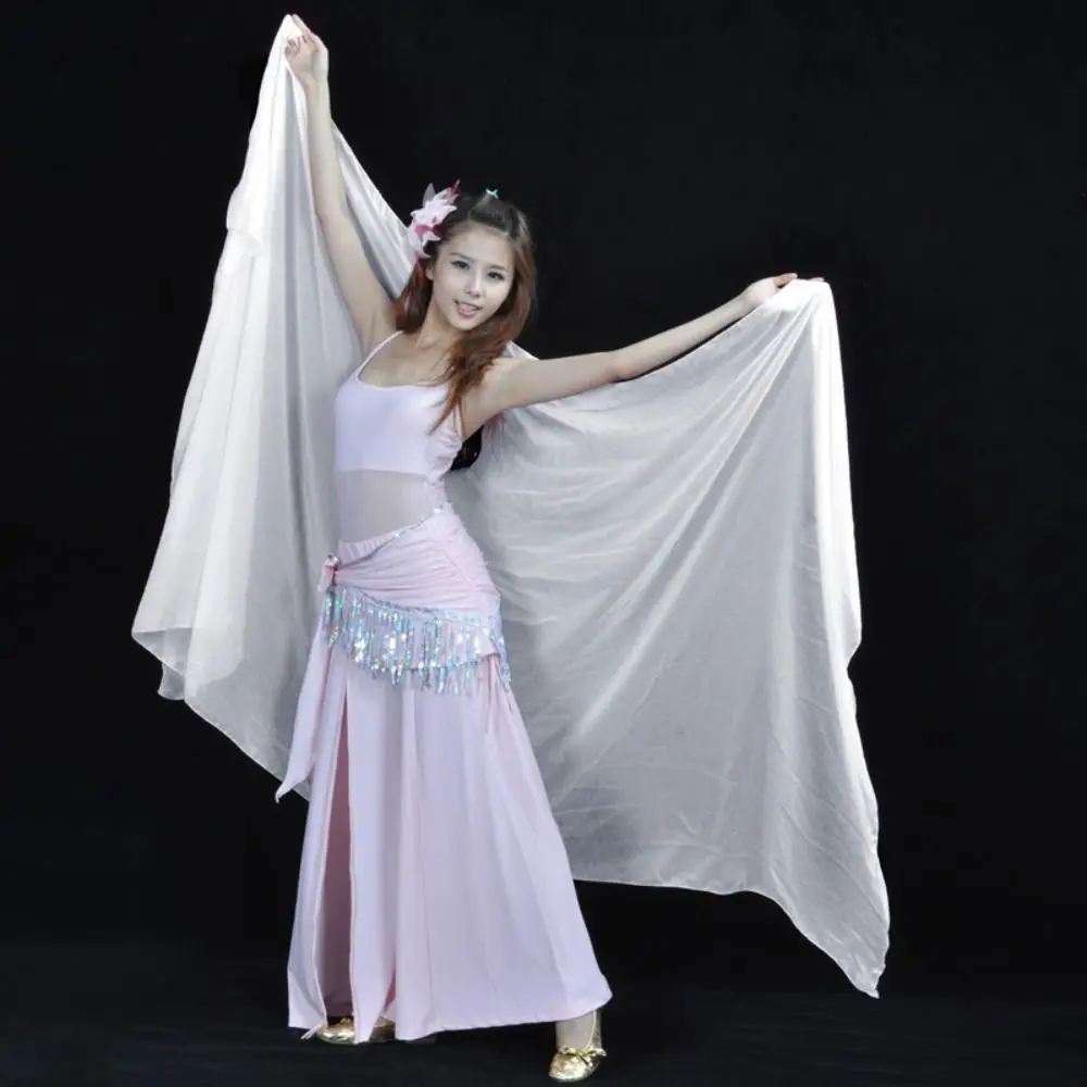 Vêtements De Scène Voile De Danse Du Ventre Dégradé De Couleur 220cm 120cm,  Écharpe De Danse Bollywood En Soie, Châle Arc En Ciel, Enveloppe Faciale Du  16,5 €