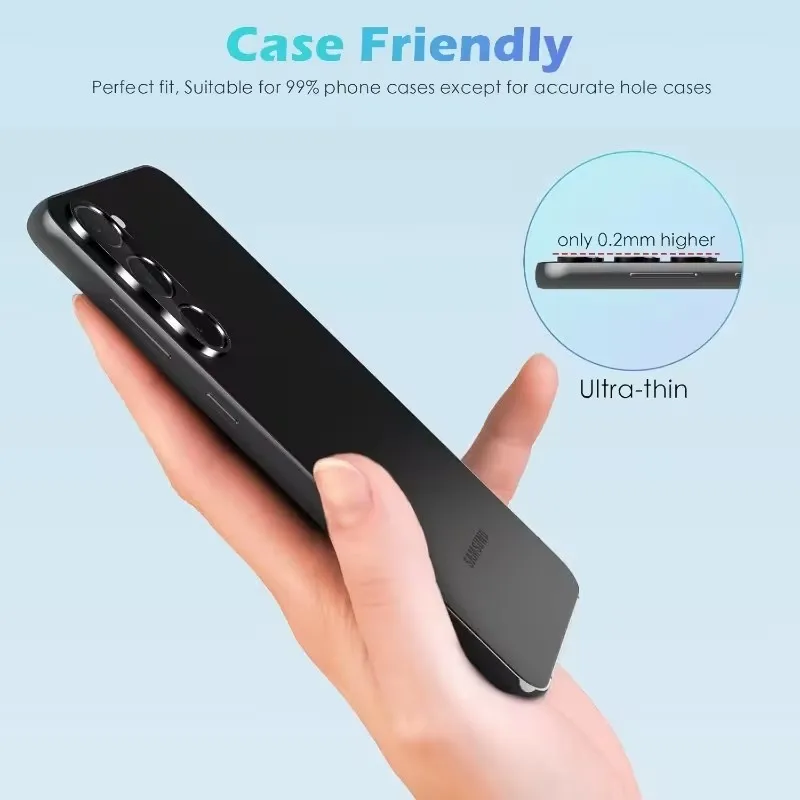 Premium Protective Metal Camera Lens Tempered Glass Film