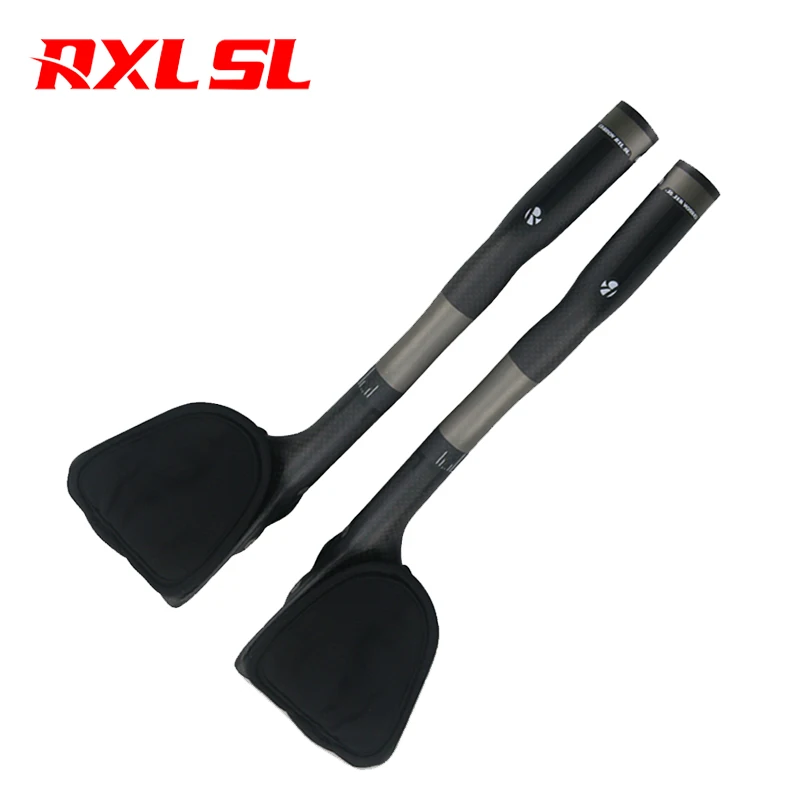 

RXL SL Road Bicycle Triathlon Extender Aero TT Bar Ends Racing Bike Arm Rest Handlebars Extenders 3K Matte 340mm Carbon Aero Bar