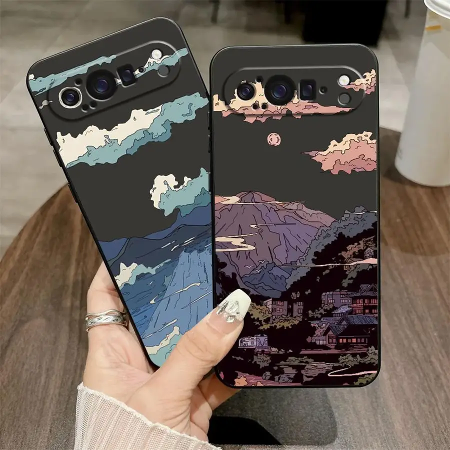 Anime Landscape Mountain Soft Cover Phone Case