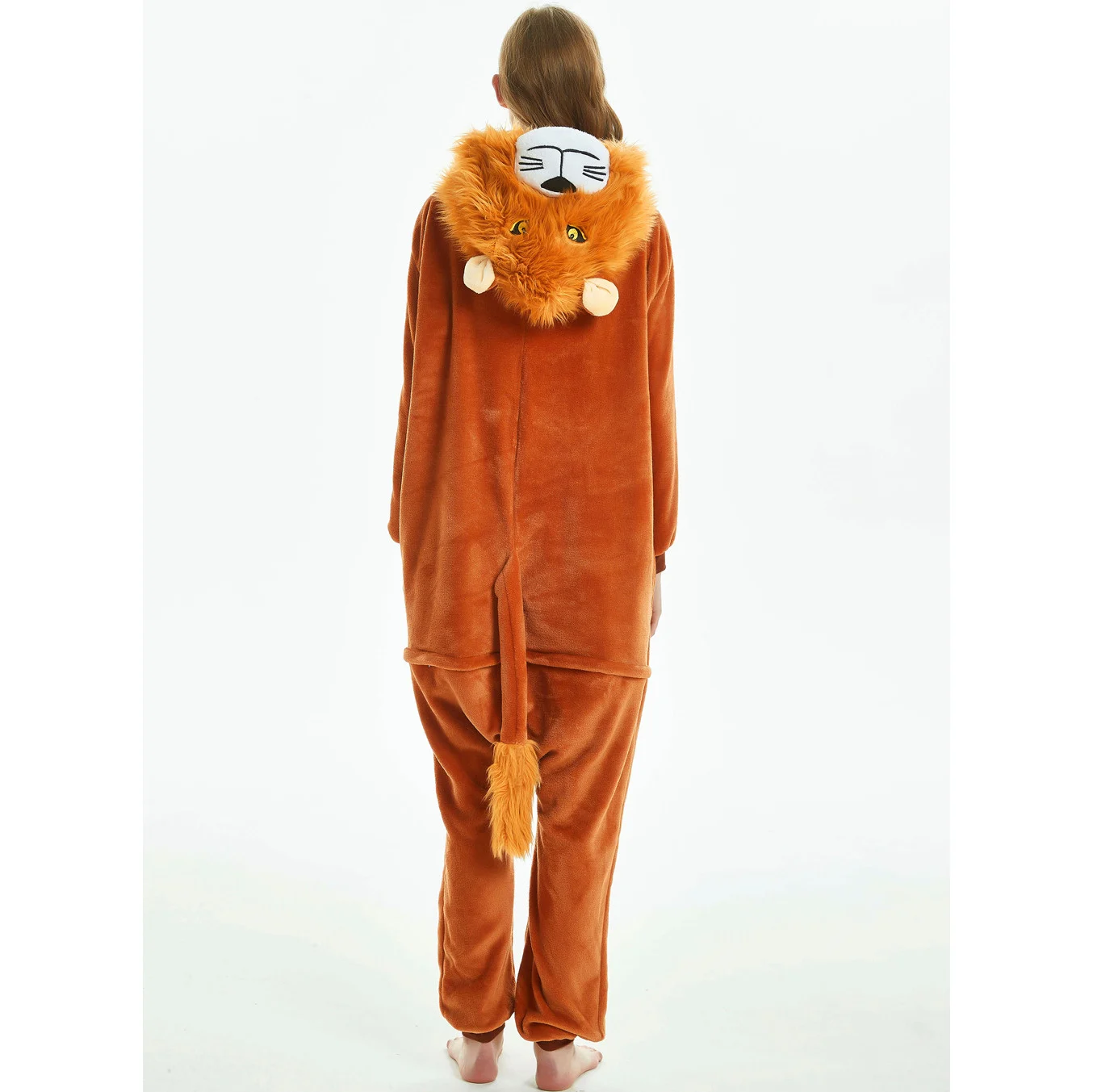 Animal Kigurumi Lion Cartoon Onesies Women Pajamas Anime Onesie For Adults Pyjamas Boys Girls Pijamas Flannel One-Piece Costumes