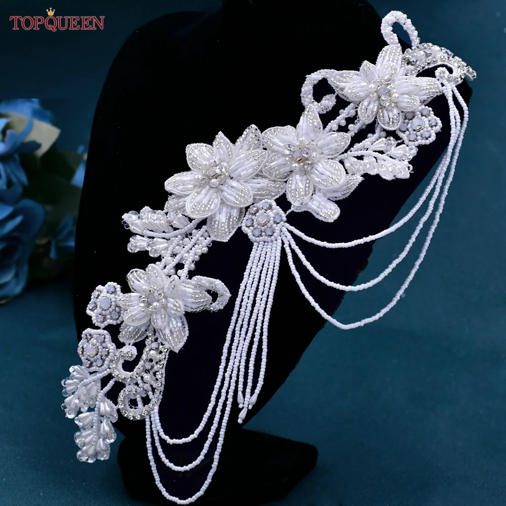 TOPQUEEN S112 Epaulets Shoulder Decorative Jewelry Fashion Temperament Clothes Applique Accessories Daily Handmade Flower Opal s925 pure natural opal stone sun flower necklace female temperament fashion simple meter star clavicle chain