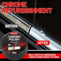 A Restoration Paste for Chrome Parts of Vehicles, Designed for Renewing Oxidized Chrome Trim And Emblems, Comes with a Sponge 2