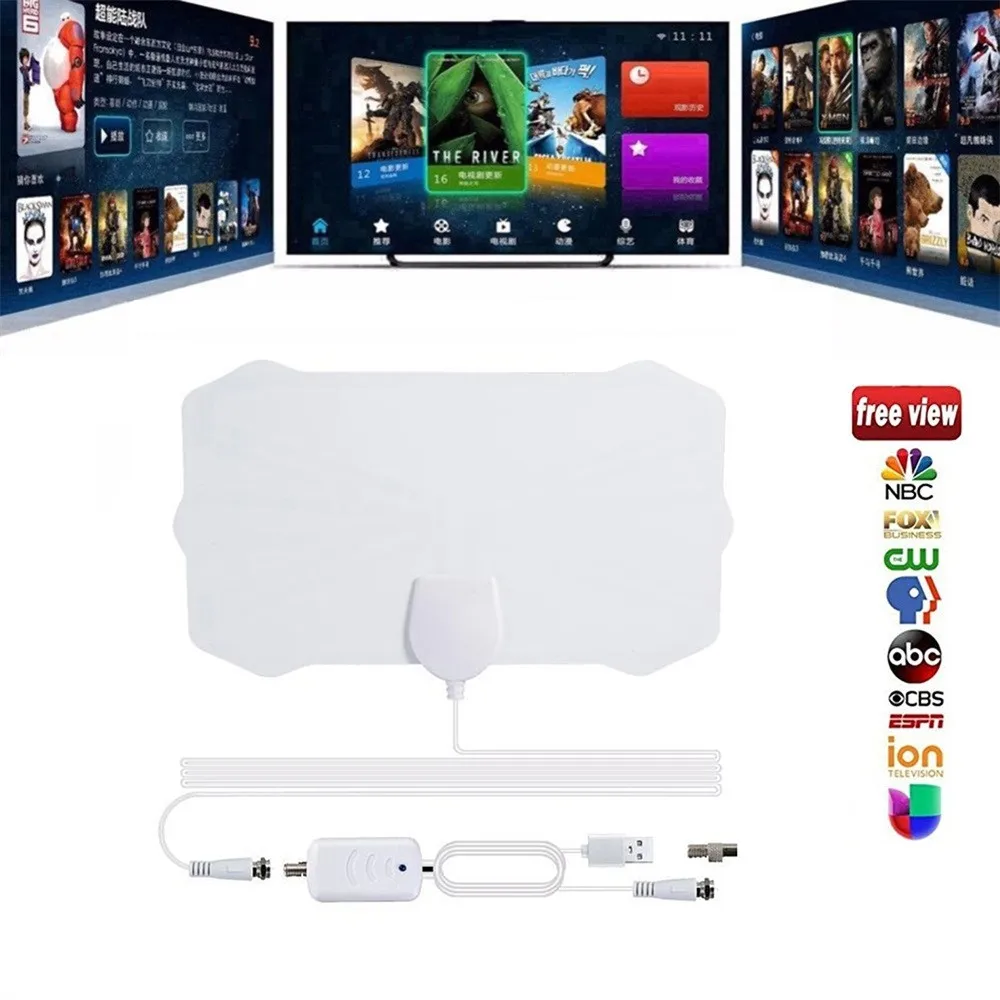 

Antena TV Sky Range 200Mile Indoor 4K 1080P Digital Aerial HDTV HD Antenna wire 3D TV Glasses & Accessories***