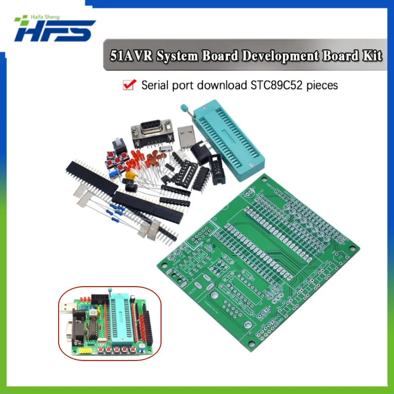 

Learning Board Kit, Microcontroller Development, DIY, Parts, 51 AVR, STC89C52