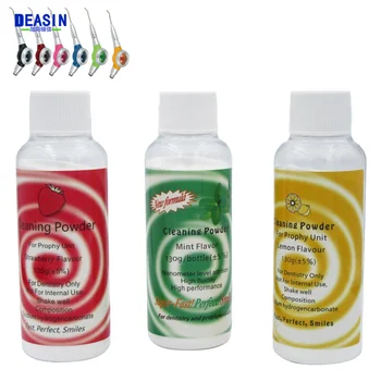 130g Dentale Aria Profilassi Polvere Polvere di Pulizia Dei Denti Lucidatura Placca Macchia Rimuovere Menta Limone Sapore Sbiancamento Dei Denti Essenza