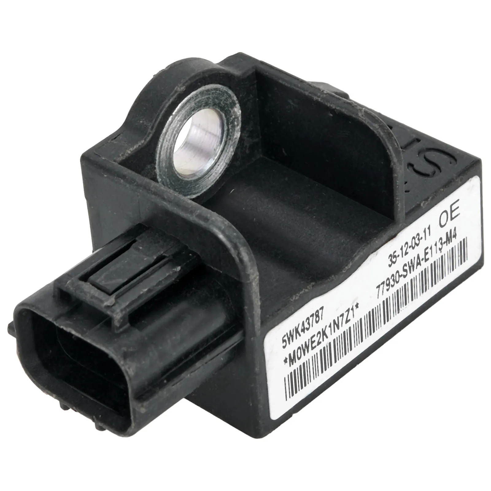 

1x Front Impact Sensor 2007-2011 Black Correct Connector Direct Installation Fits For Honda For Crv Plastic Durable