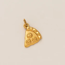 Minimalist Gourmet Style 18K Gold-Plated Pendant - Stainless Steel Jewelry Accessory (Style 4)