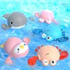 Baby Bath Toys Kids Swimming Clockwork Dolls Play Water Fun Bathing Cute Funny Children Bathroom Shower Bathtub Animals Toy 1
