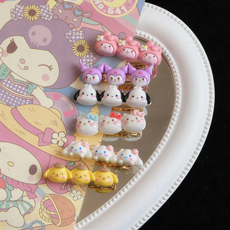 

Cute Sanrio Hairpin Girls Headwear Hair Clips Side Bang Barrettes For Women Hair Accessories