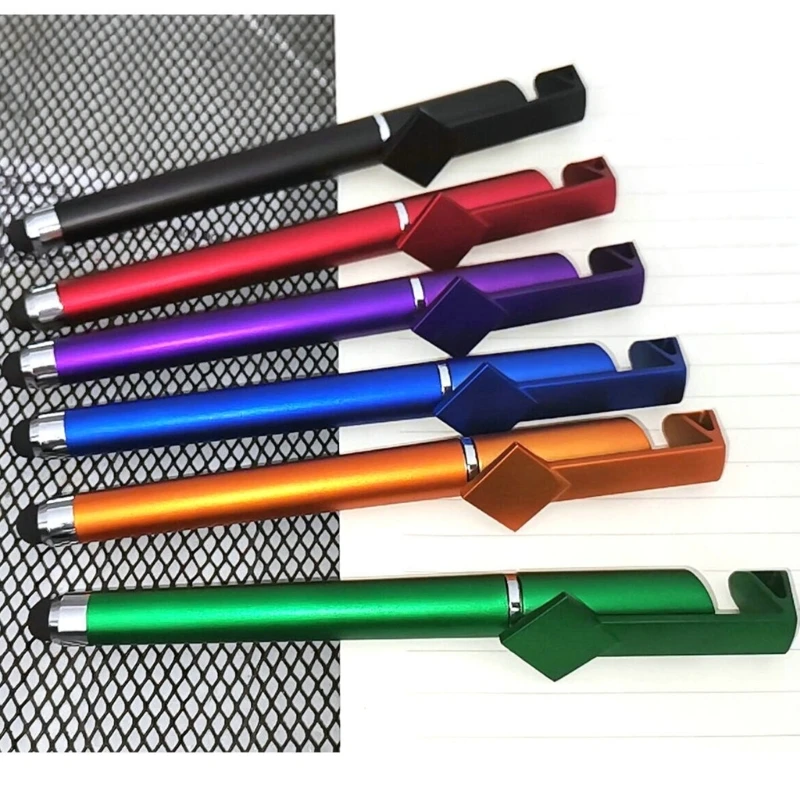 12PCS 3 in 1 Touching Screen Stylus Pen with Ballpoint Pen Phone Holder for Phones Tablets Touching Screen Devices