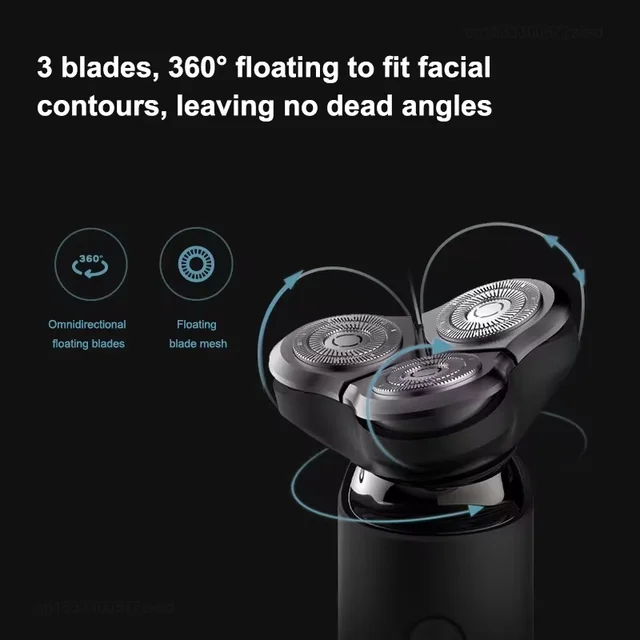 Mijia S500 Electric Shaver 3 Blade Men's Dry & Wet Shaving Washable Beard Shears Beard Trimmer for Mens Electric Shaver 2