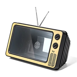 12 - Inch Retro TV Box Phone Screen Magnifier with HD Video Amplifier and Eyes Protection (YELLOW)