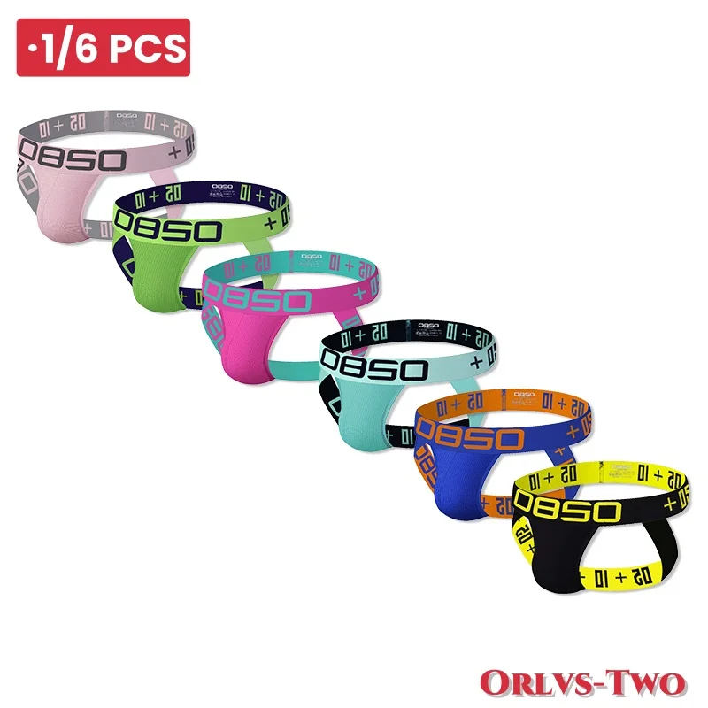 1/6 PCS Male Panties Men Underwear Sexy Jockstrap Cotton Men Thong Cueca Tanga Breathable Comfortable Underpants Soft Penis Bag_voghion.com