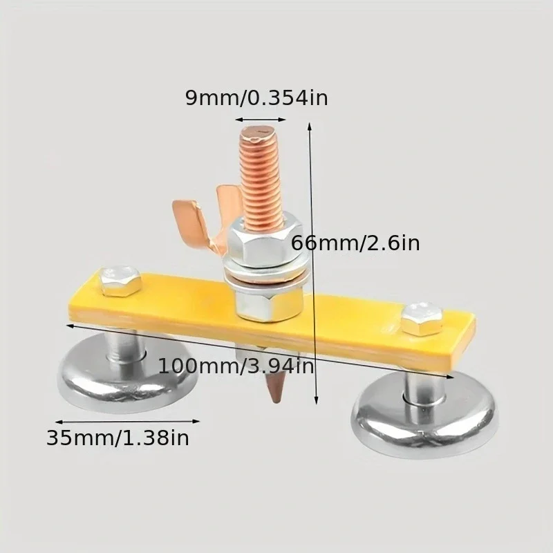 Magnet Head Welding Fix Ground Clamp Single Double Strong Support For Electric