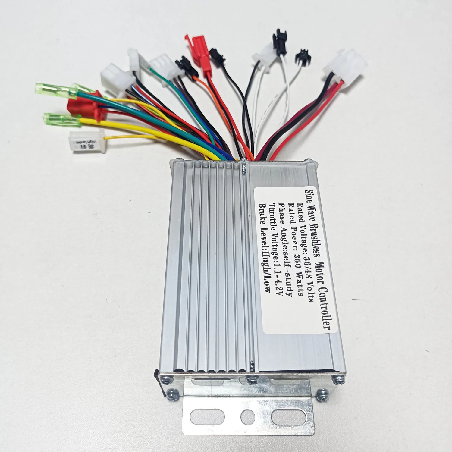 E-bicycle brushless motor controller Sine wave three-mode 36V/48V 350W 18A 6MOSF