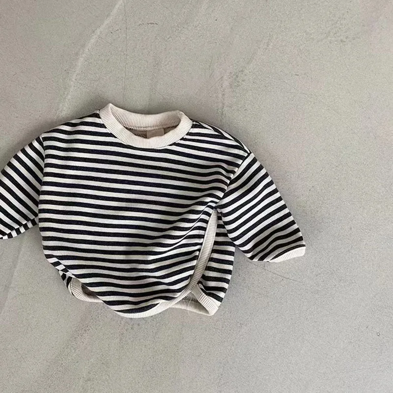 Autumn Baby Hoodie Striped Sweatshirts for Infant Girls and Boys