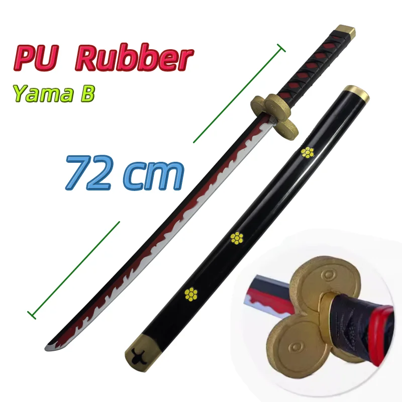 1:1 Cosplay Roronoa Zoro Katana Sword 72cm PU Qiu Shui Sword Cosplay Sword Cosplay Prop Cosplay Toy Trafalgar Law Samurai Props Party boy Gifts Role Playing model