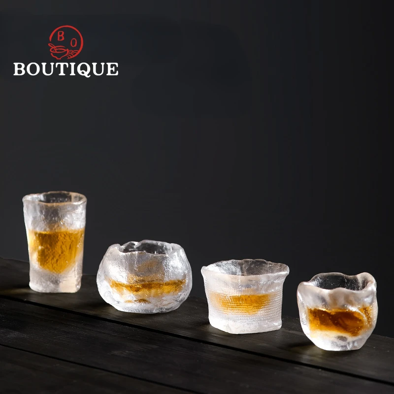 creative-japanese-style-teacup-glass-tea-cup-japanese-style-small-teacup-pure-handmade-thickened-glass-small-cup-kung-fu-tea-set