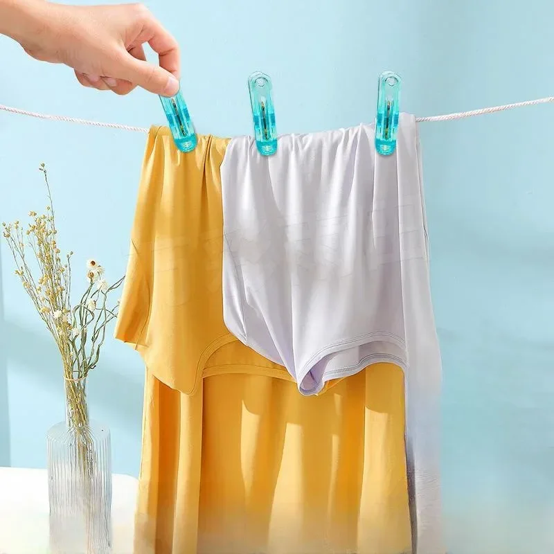 10/20/30Pcs Plastic Laundry Clothes Pins Hanging Pegs Clips Household Food Clip Clothespins Socks Underwear Drying Rack Holder