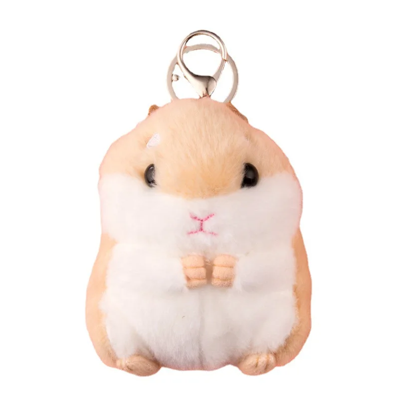 

Kawaii Cute Soft Hamster Keyrings Keychains Car Handbag Pendant Ring Chain