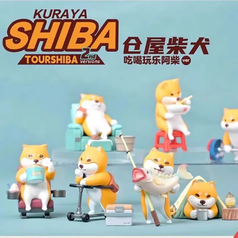 

GURAYA Tour Shiba Home Shiba Series Blind Box Toys Mystery Box Shiba Inu Surprise Bag Anime Figure Doll Cute for Birthday Gift