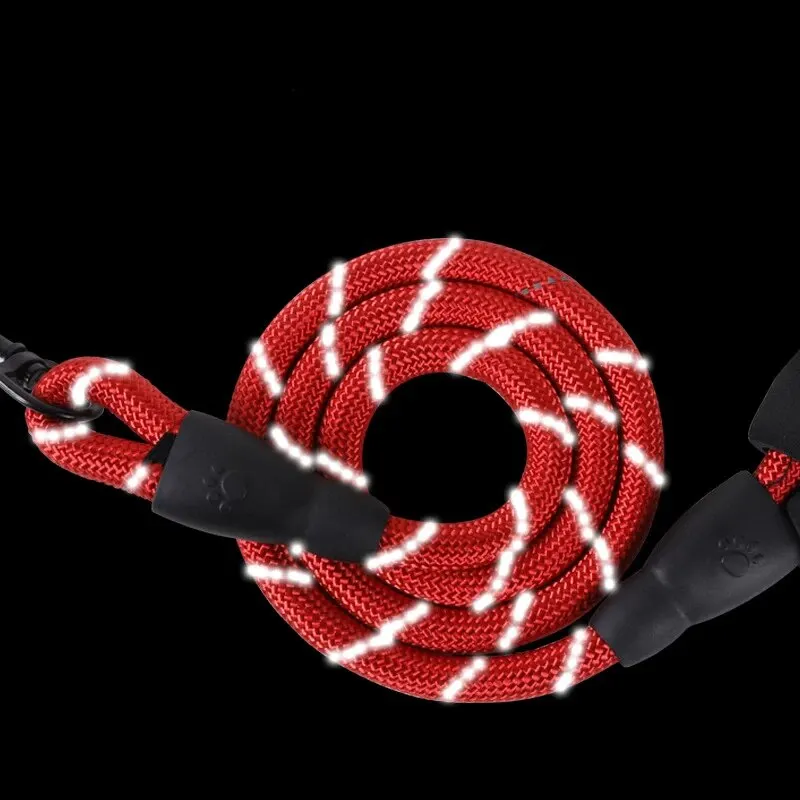 Pet Reflective Leash Nylon Round Leash Explosionproof Punch Dog Walking Round Without Strangulation dog leash,pet accessories