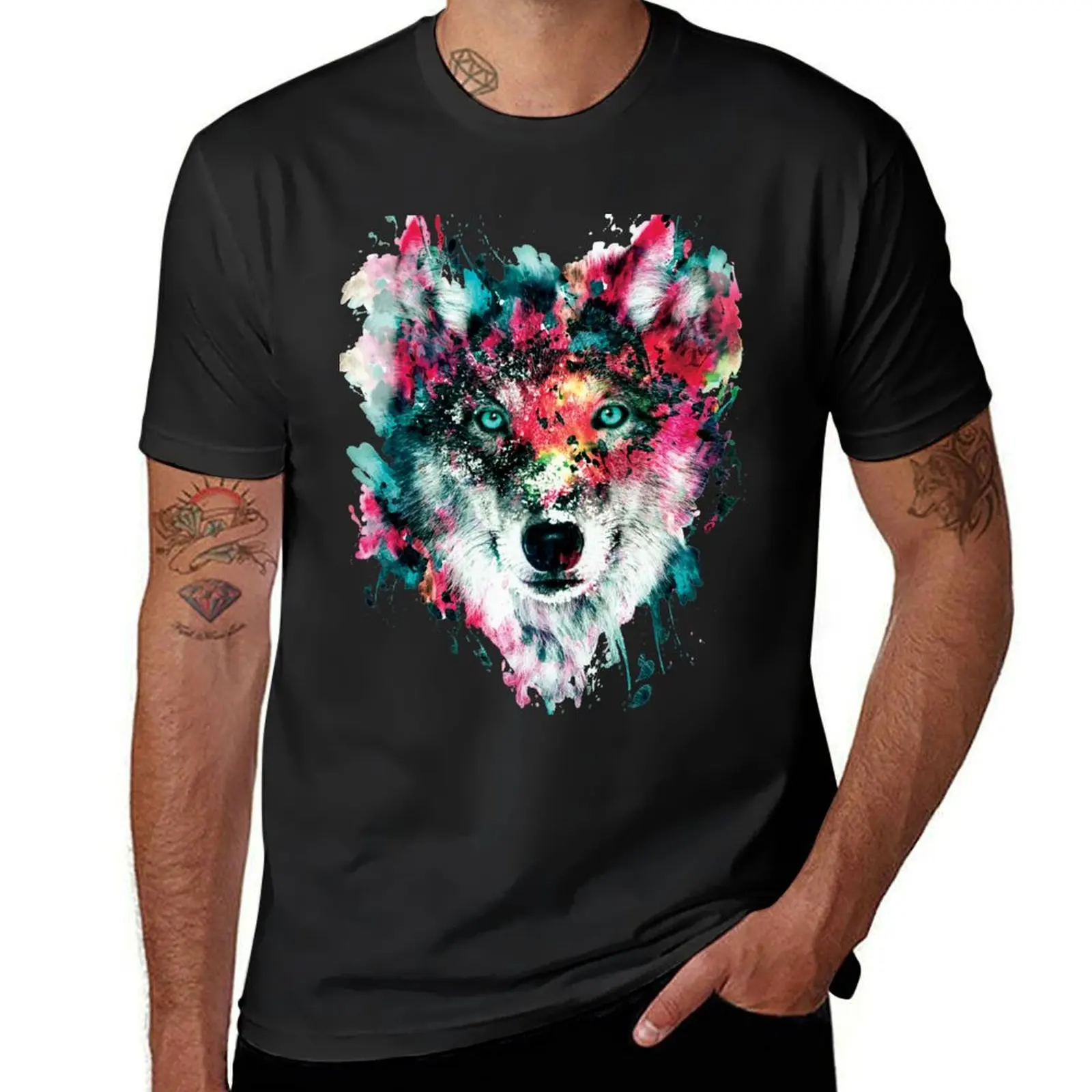 

Wolf II T-Shirt graphics anime clothes funnys men t shirts