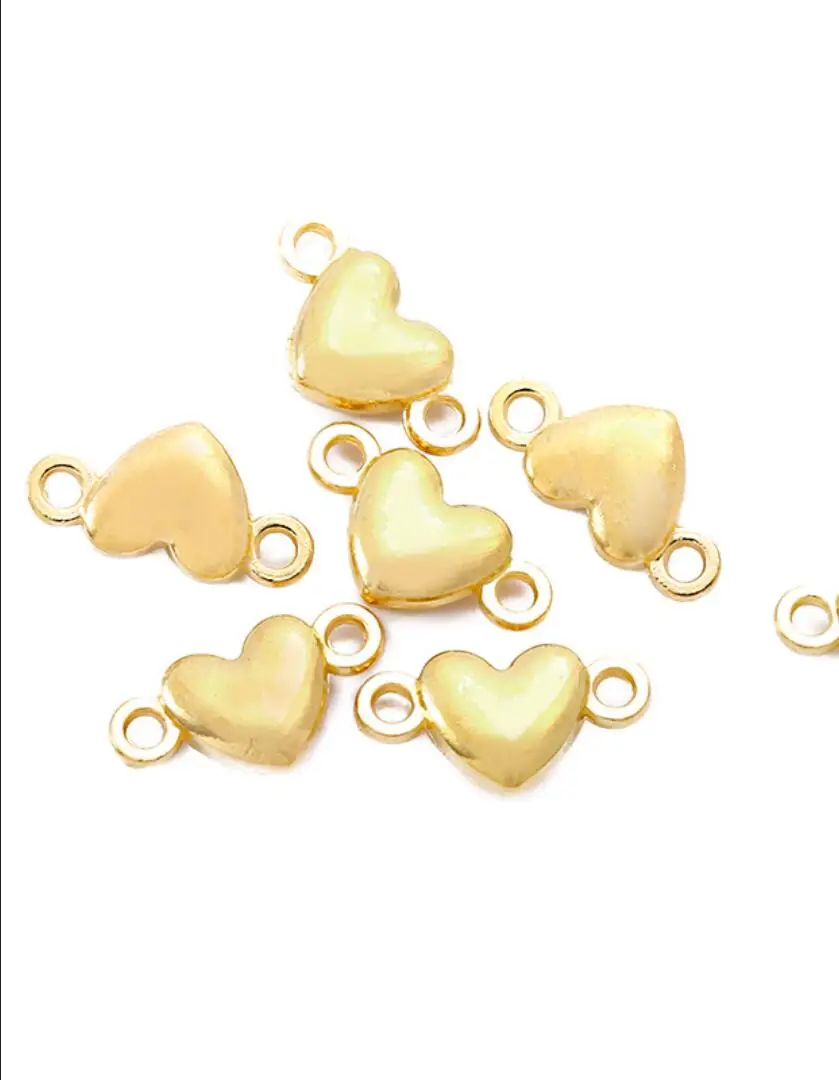 200pcs 18x14mm Antique Silver Color Hollow Heart Connector Charms For Jewelry Making DIY Jewelry Findings F0149