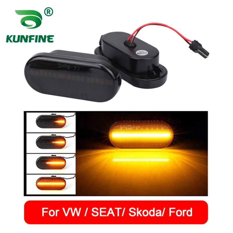 

Pair of Led Dynamic Side Marker Turn Signal Light Sequential Blinker Light For SEAT Ibiza Skoda Octavia VW Passat OEM NO. 14805