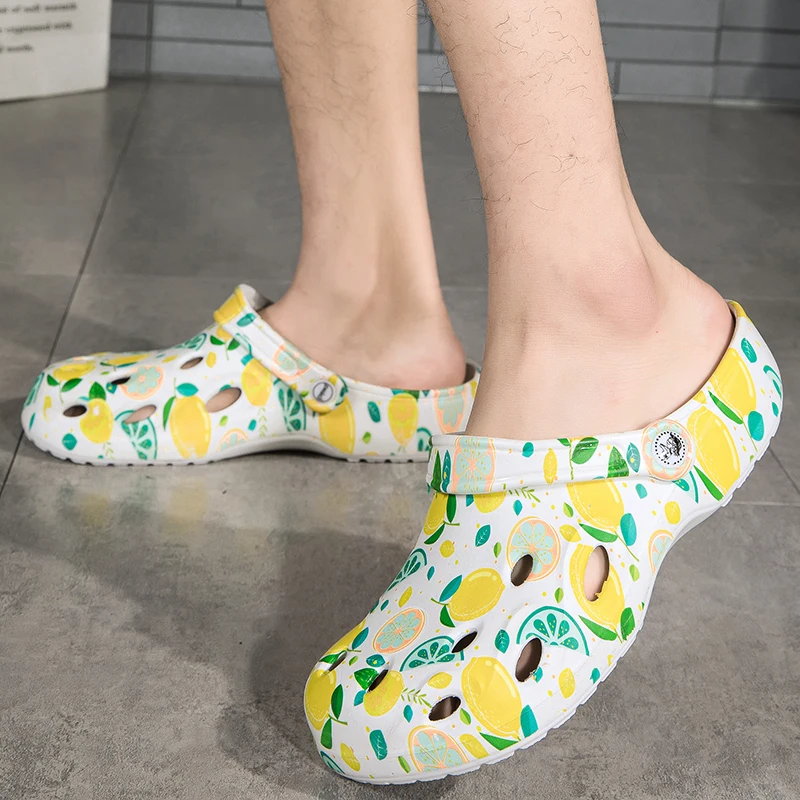 Summer Women Garden Clogs Comfortable Camouflage EVA Injection Shoes Casual Breathable Sandal Man Beach Slippers Water Shoes women sandals,garden shoes