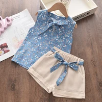 New Summer Baby Girls Clothes Children Sleeveless Vest Shorts 2Pcs/Sets Toddler Clothing Infant Fashion Costume Kids Tracksuits 6