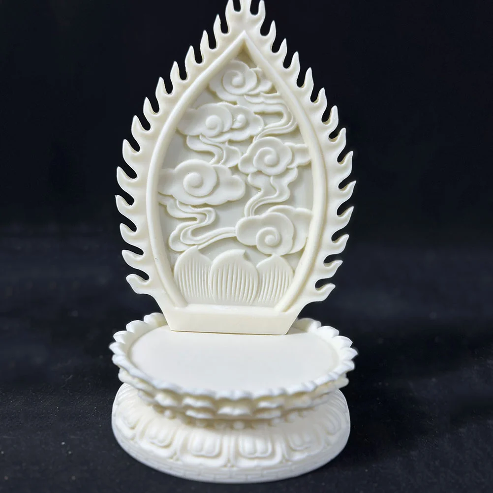 

Buddha Statue Display Base House Decorations for Home Temple Avalokitesvara Stand Vase Décor Ivory Fruit Figurine