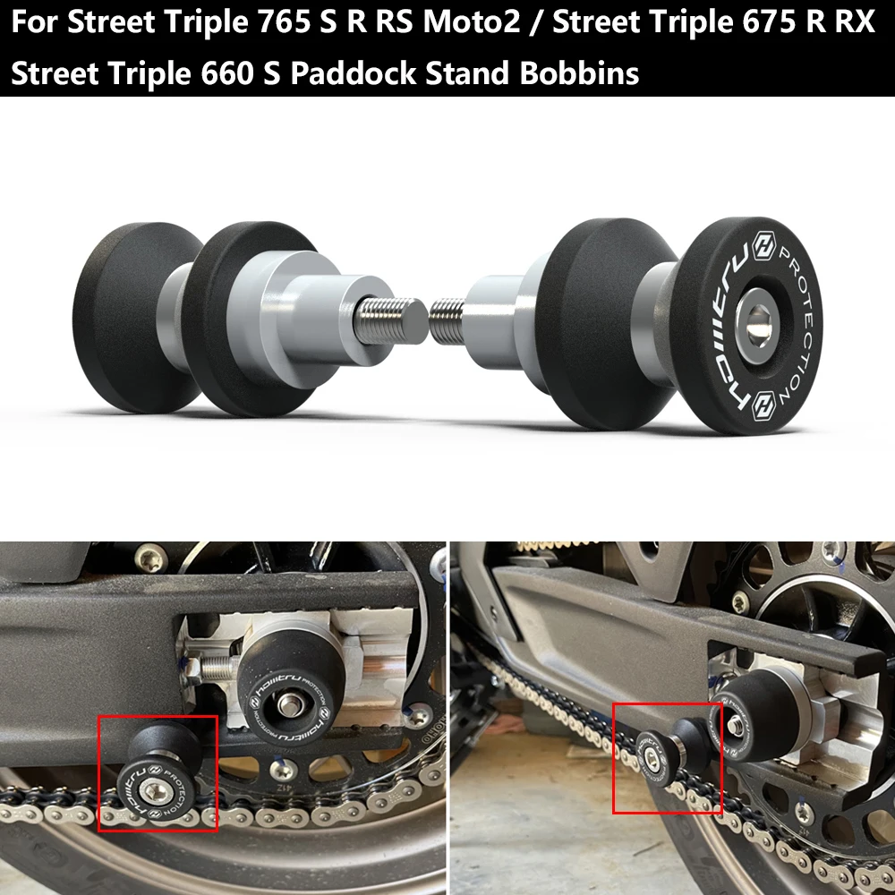 Motorcy Paddock Stand Bobine Per Triumph Street Triple 765 S R Rs Moto2 Street Triple 675 R Rx 2013-2023 Street Triple 660 S