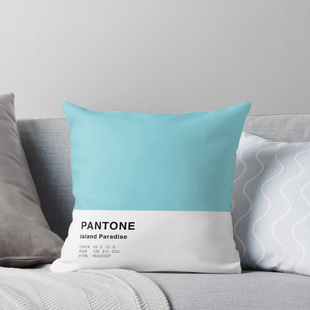 Isola Paradiso Blu Pantone Design Semplice Cuscino Da Tiro Cuscino Decorativo Per Divano Fodera Per Cuscino Di Lusso
