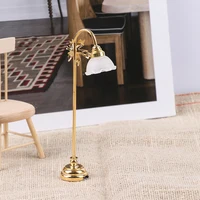 1/6 1/12 Dollhouse Miniature LED Floor Lamp Battery Operated With ON/OFF Switch 1