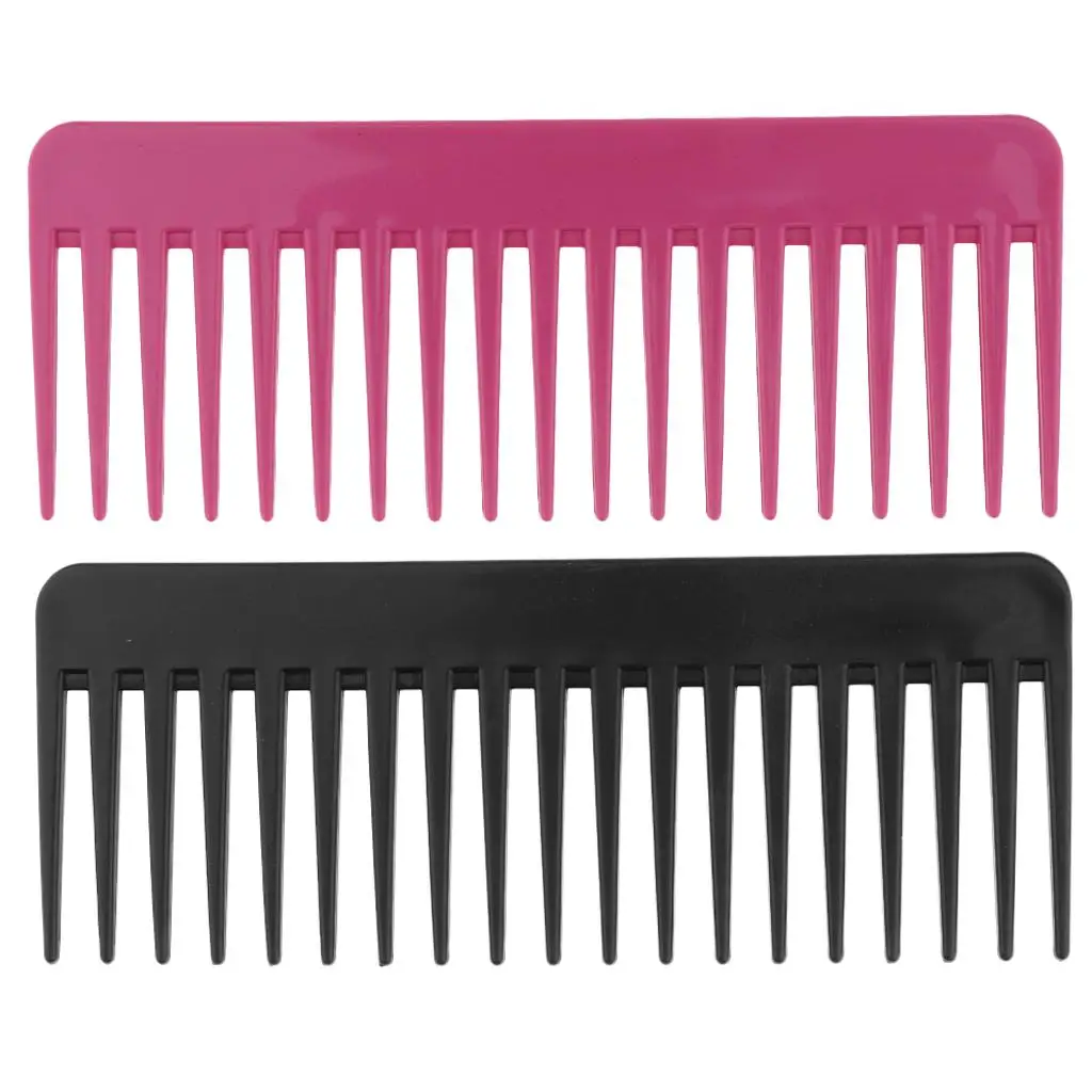 

2 Pack Wide Hair Comb Detangling Hairbrush, resistant Scalp Massage Hairdressing Comb