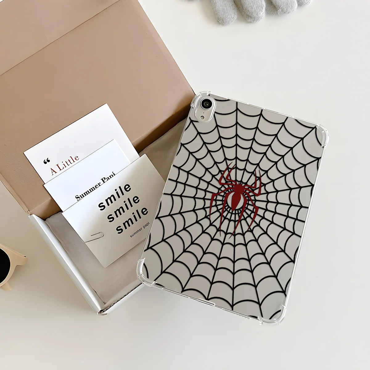 Spider-Man Web Trend Crystal Clear Tablet Case - Cool Trendy Style Protection